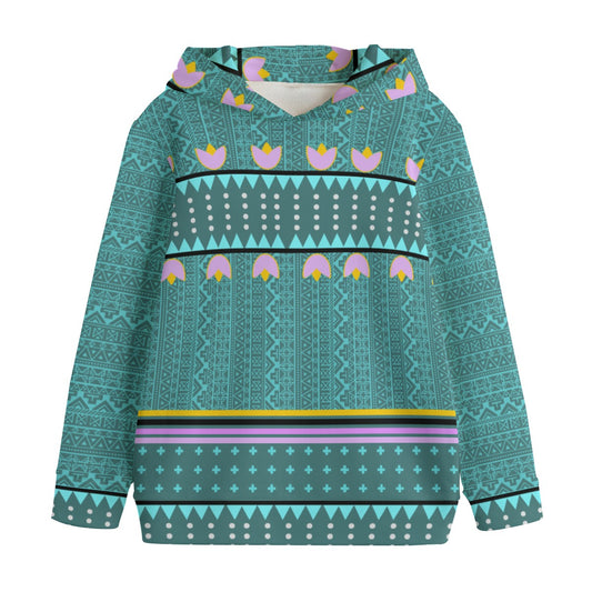 Kid's Woodland Floral Cotton Hoodie