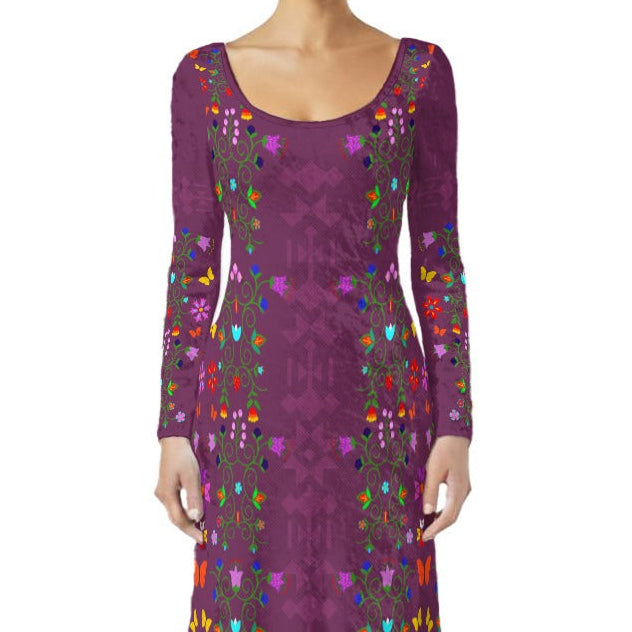 Velvet Floral Maxi Dress