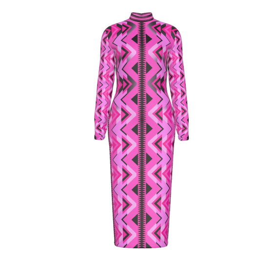 Arrows of Destiny Mockneck Dress