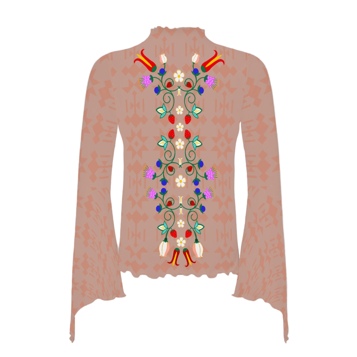 Cree woodland floral Indigenous fashion