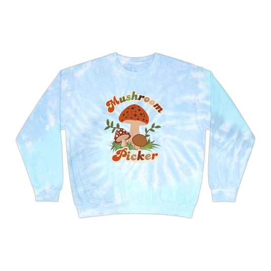 Mushroom Picker Tie-Dye Sweatshirt