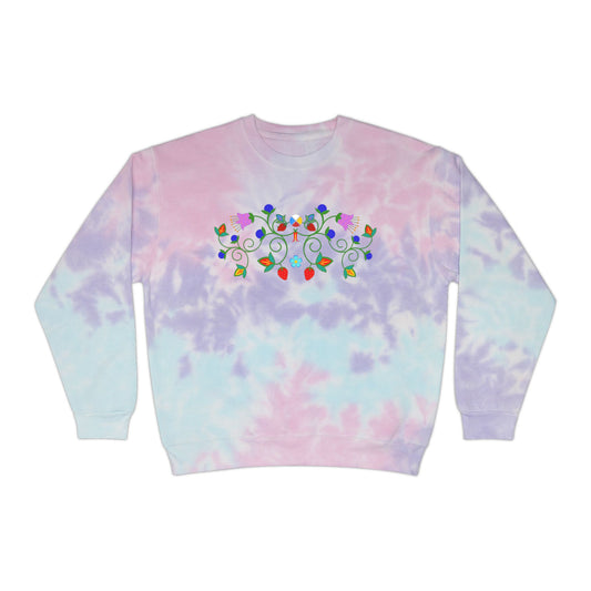 Native Floral Tie-Dye Sweatshirt Size