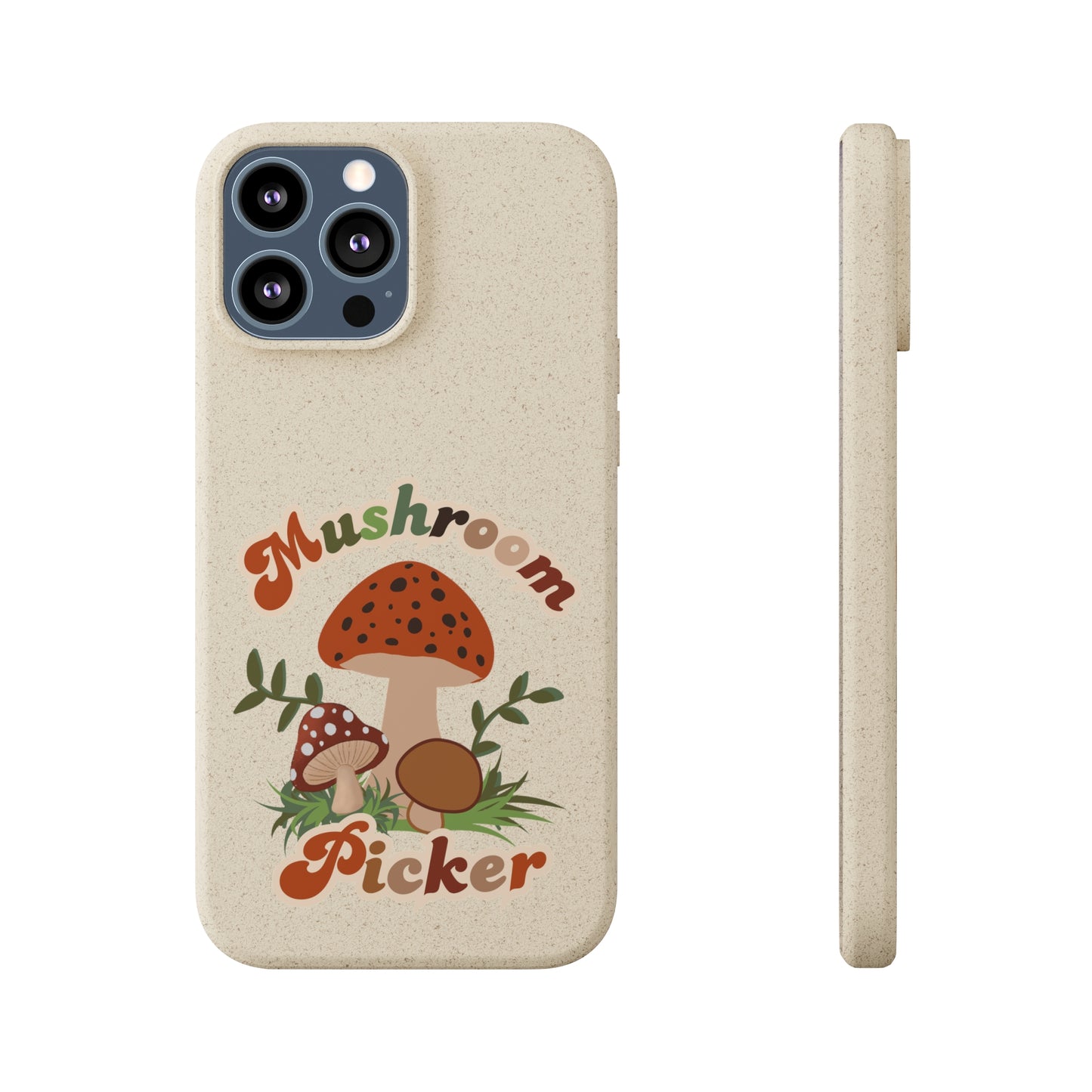 Biodegradable Bamboo Phone Cases Mushroom Picker