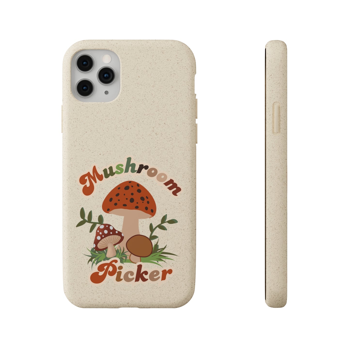 Biodegradable Bamboo Phone Cases Mushroom Picker