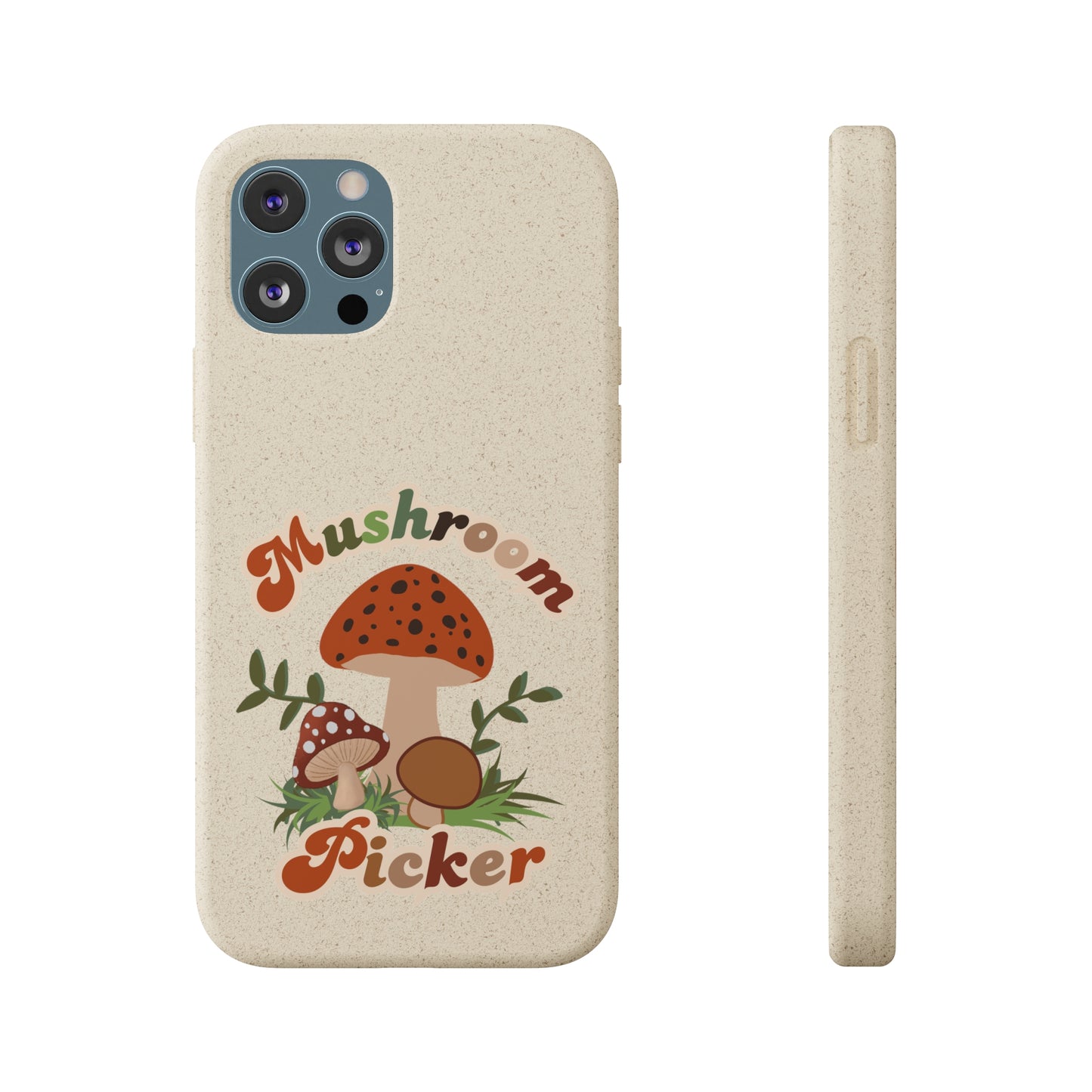 Biodegradable Bamboo Phone Cases Mushroom Picker