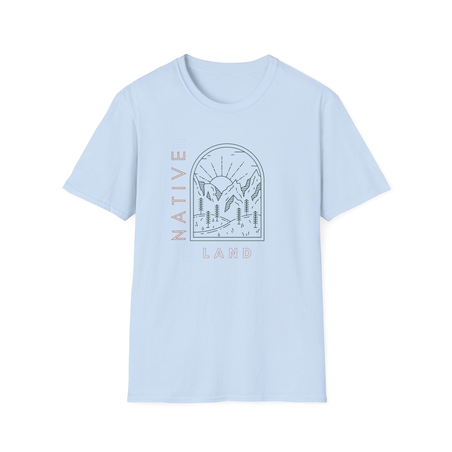 Minimalistic Native Land Soft Style T-Shirt