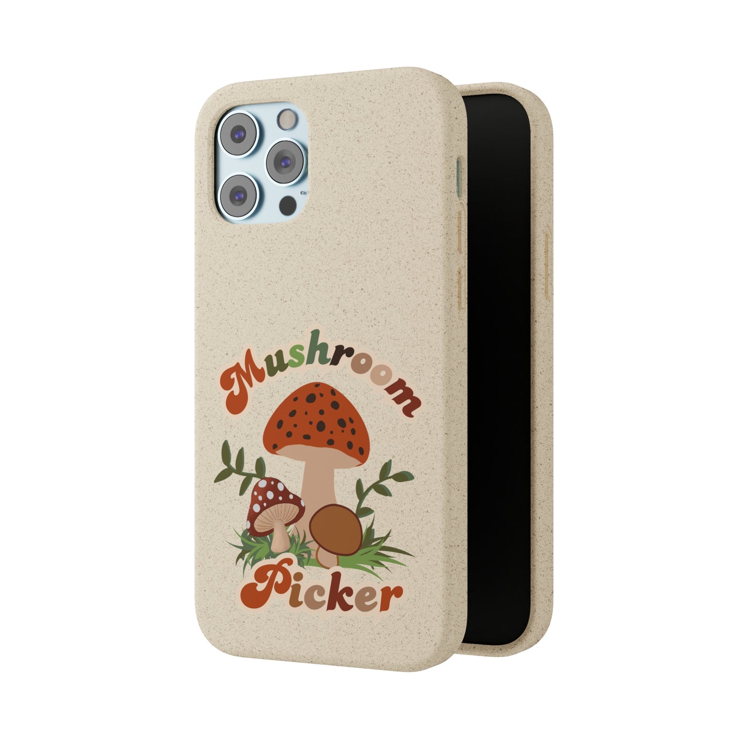 Biodegradable Bamboo Phone Cases Mushroom Picker