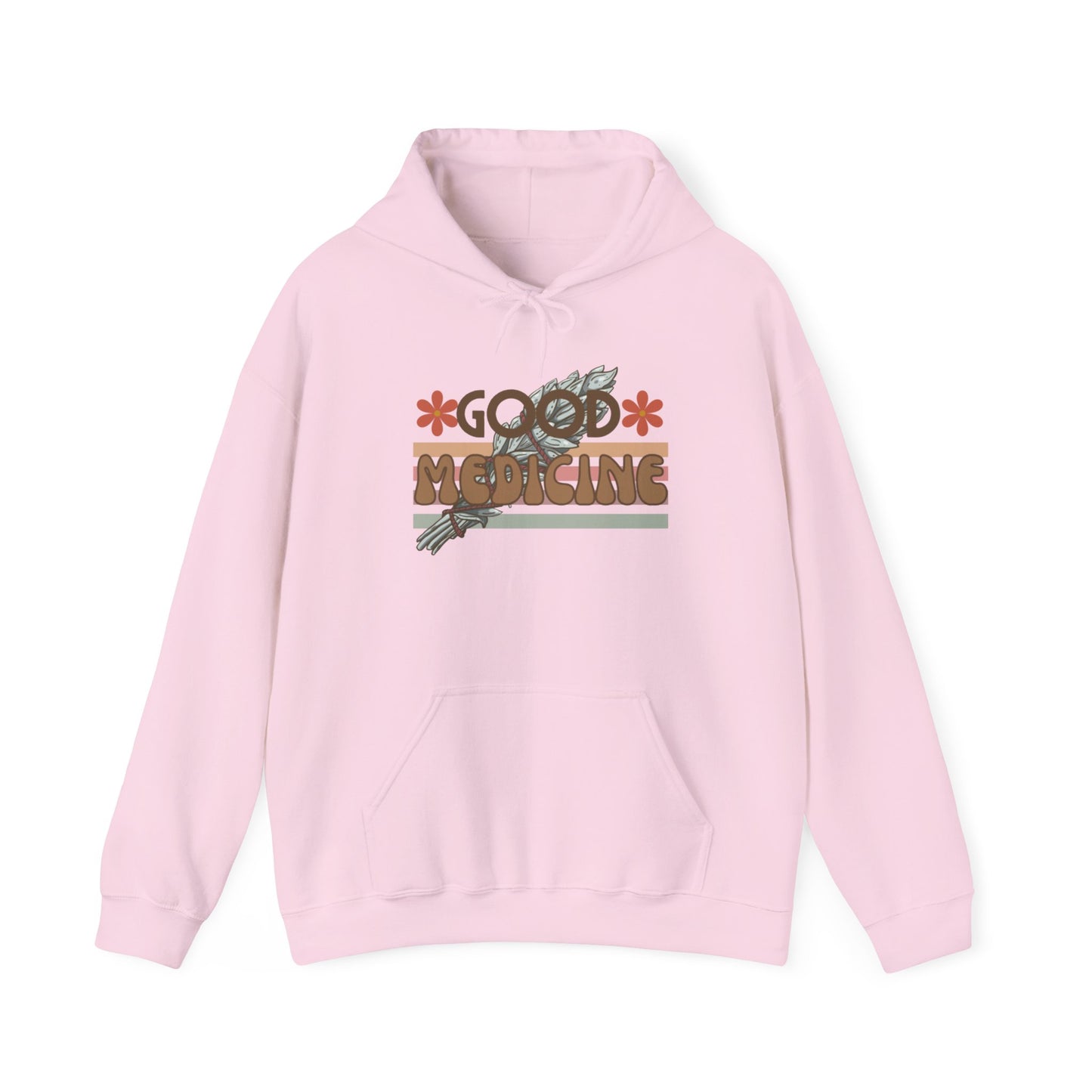 Good Medicine Native  Heavy Hooded Sweatshirt