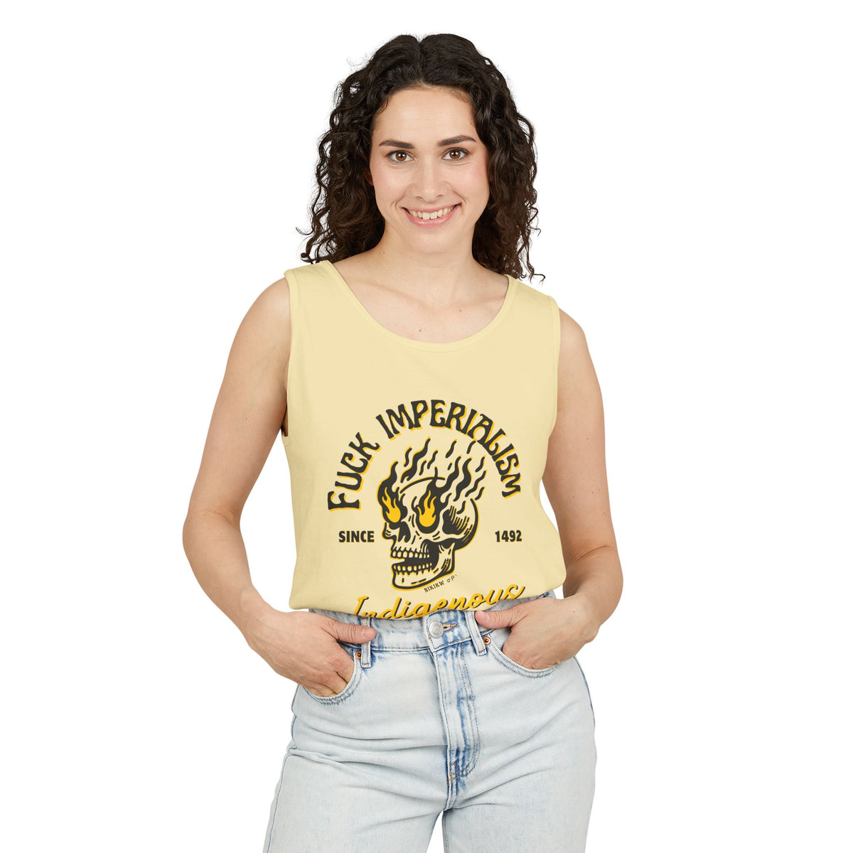 Fuck Imperialism Cotton Tank Top