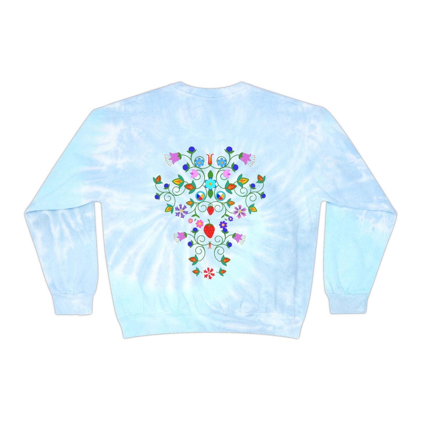 Native Floral Tie-Dye Sweatshirt Size