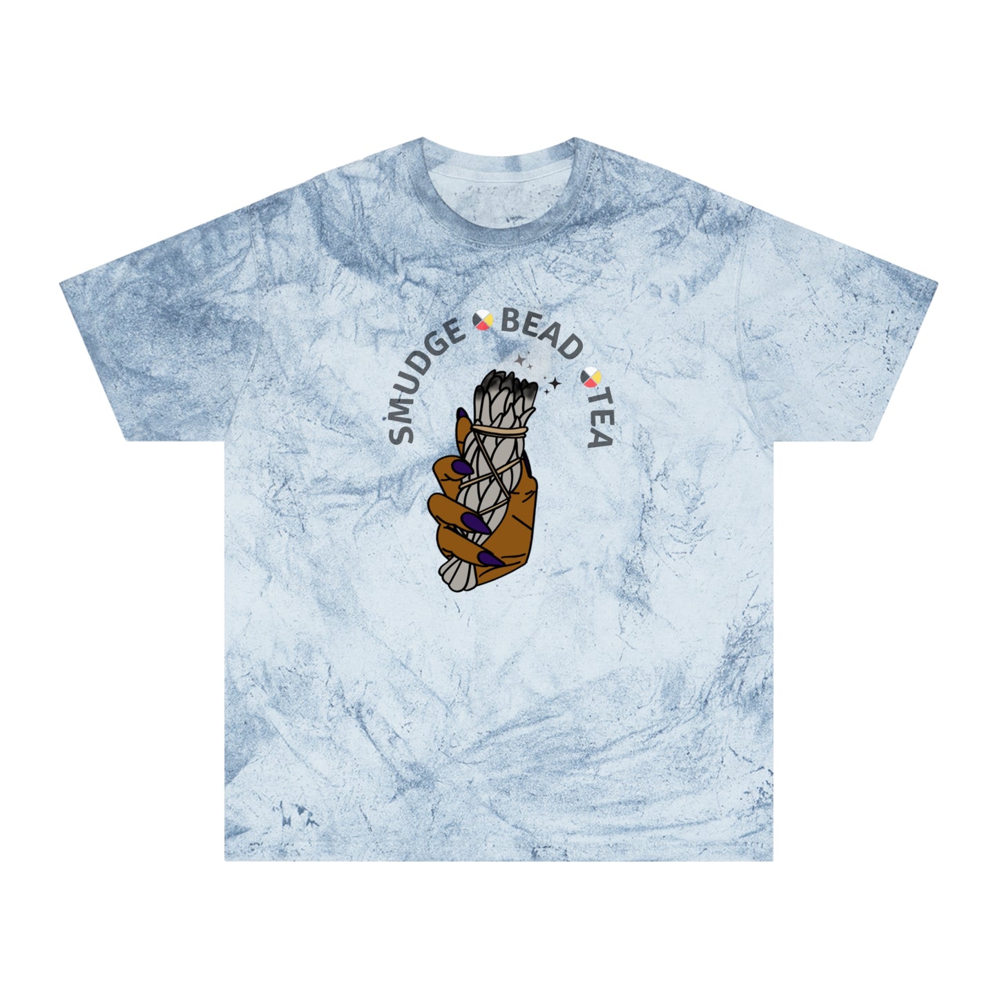 Native Smudge Bead Tea  Color Blast T-Shirt
