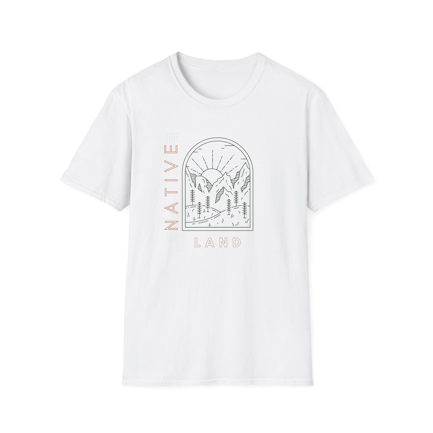 Minimalistic Native Land Soft Style T-Shirt