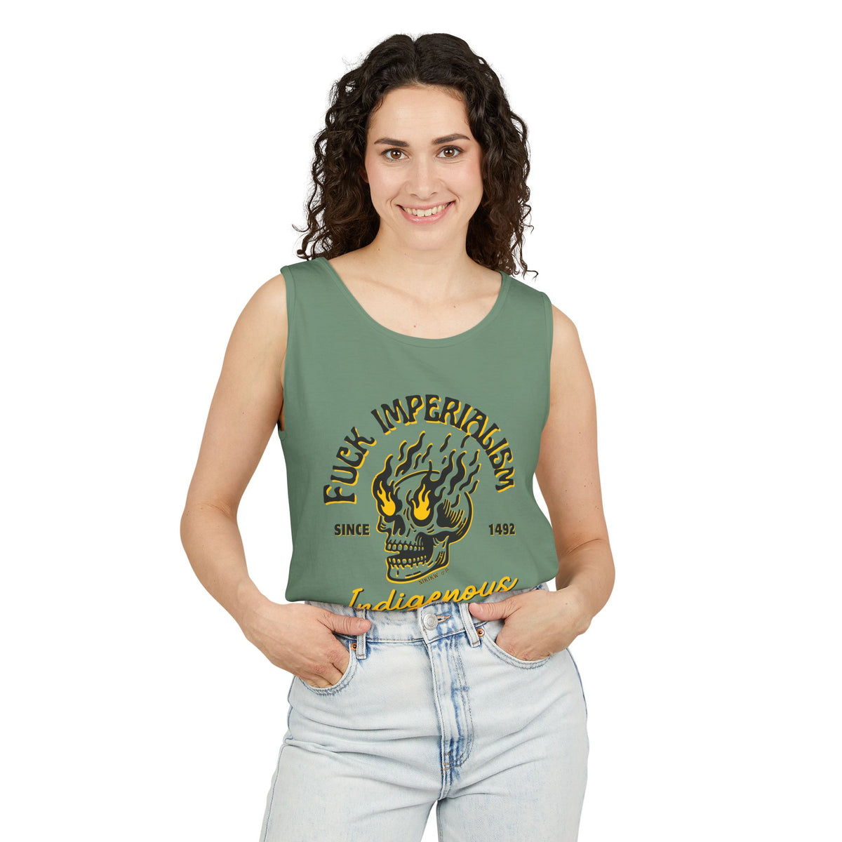 Fuck Imperialism Cotton Tank Top