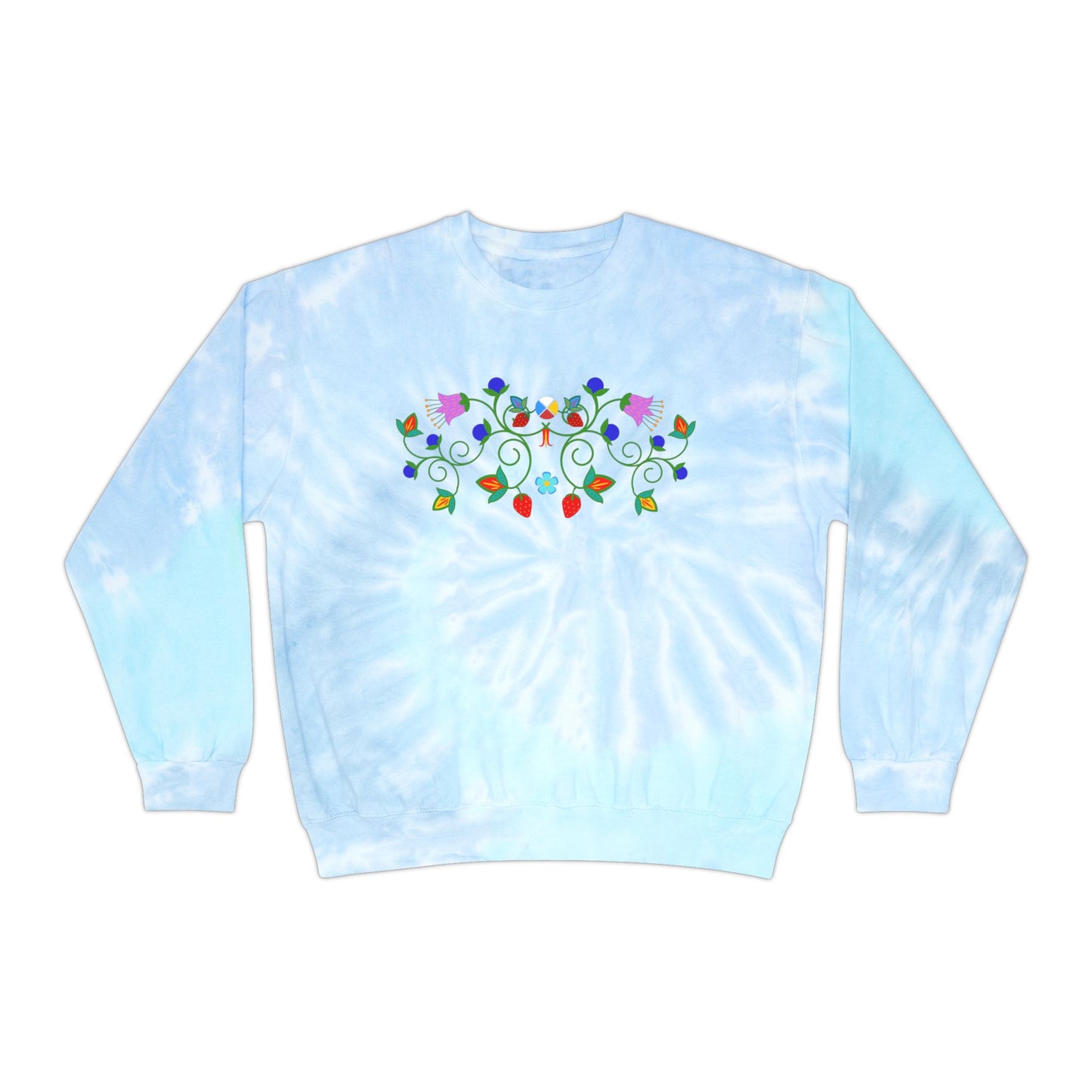 Native Floral Tie-Dye Sweatshirt Size