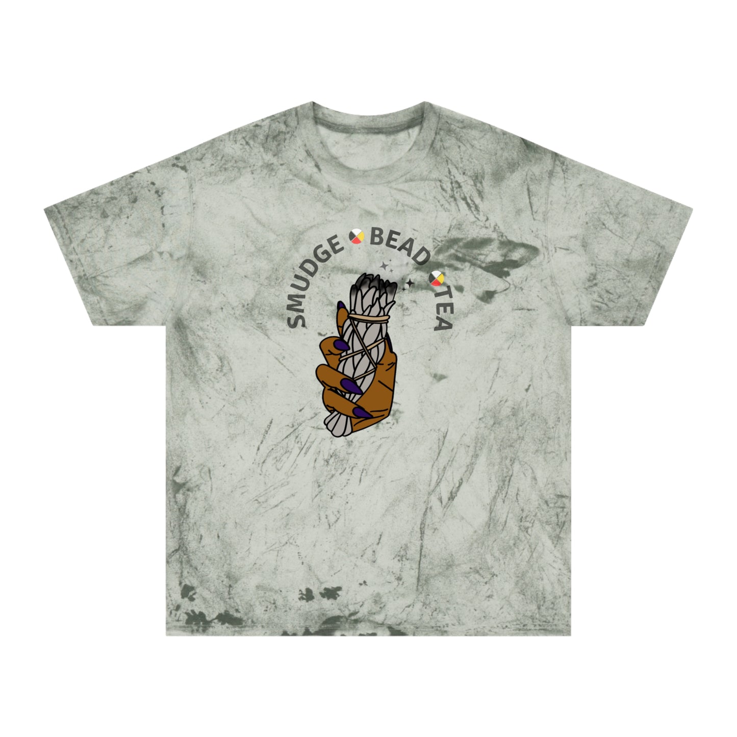Native Smudge Bead Tea  Color Blast T-Shirt