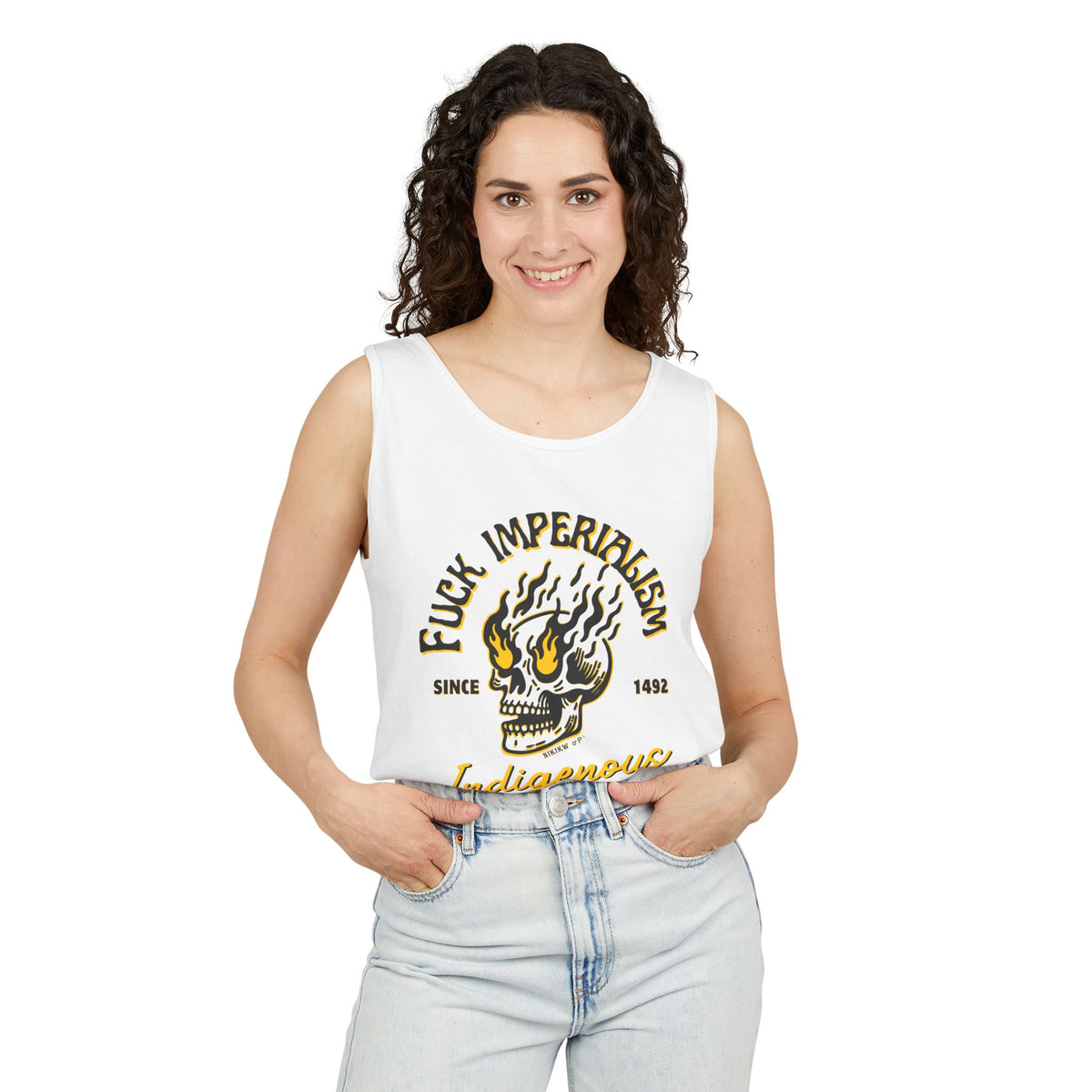 Fuck Imperialism Cotton Tank Top
