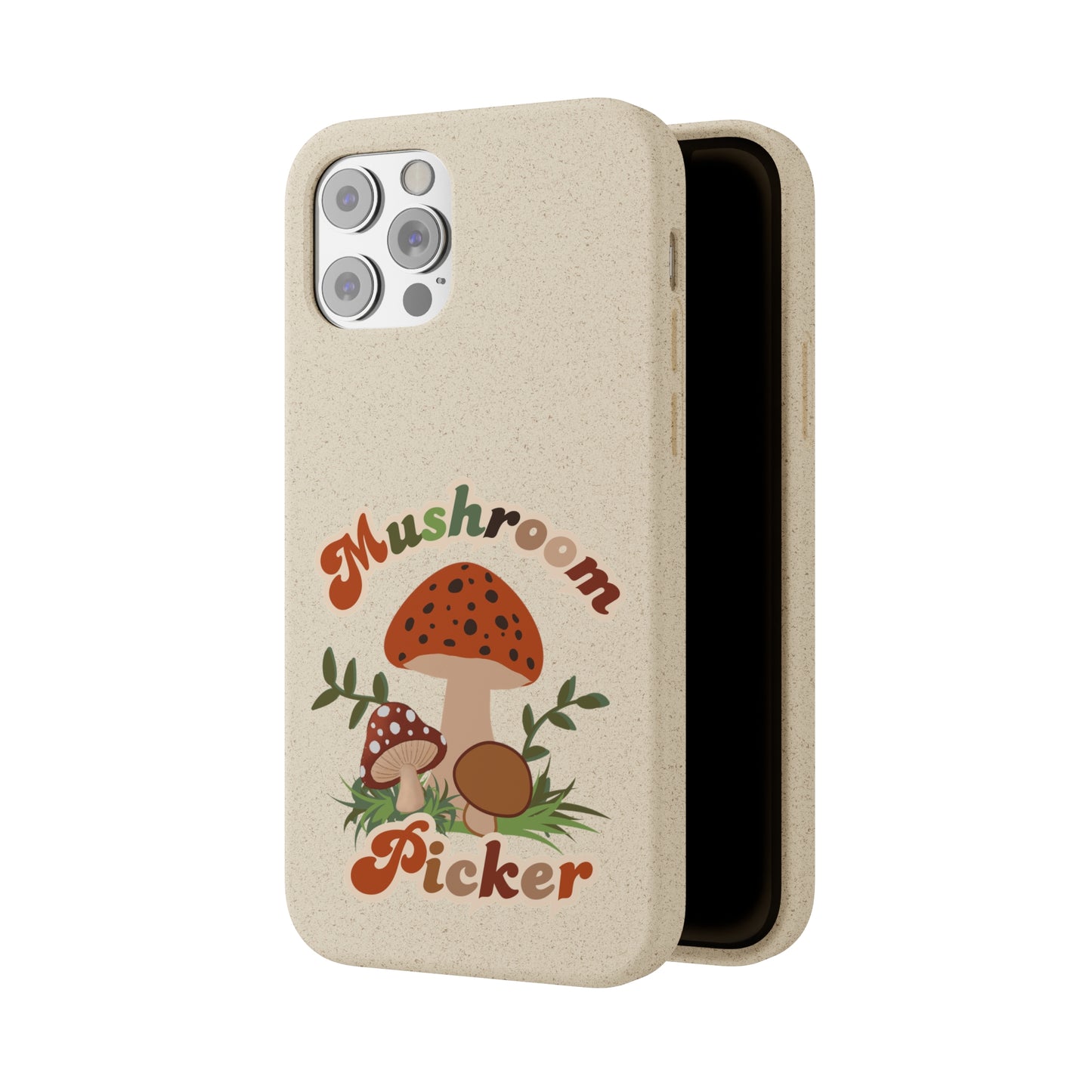 Biodegradable Bamboo Phone Cases Mushroom Picker