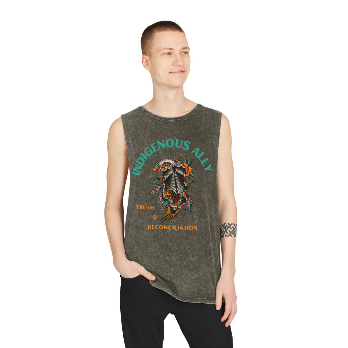 Indigenous Ally Stonewash Tank Top