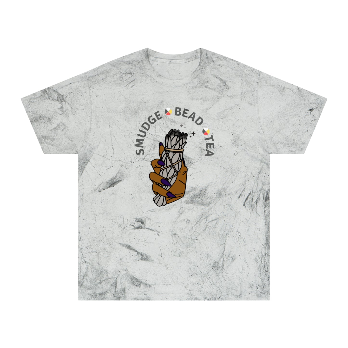 Native Smudge Bead Tea  Color Blast T-Shirt