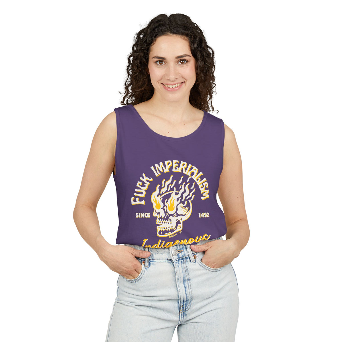Fuck Imperialism Cotton Tank Top