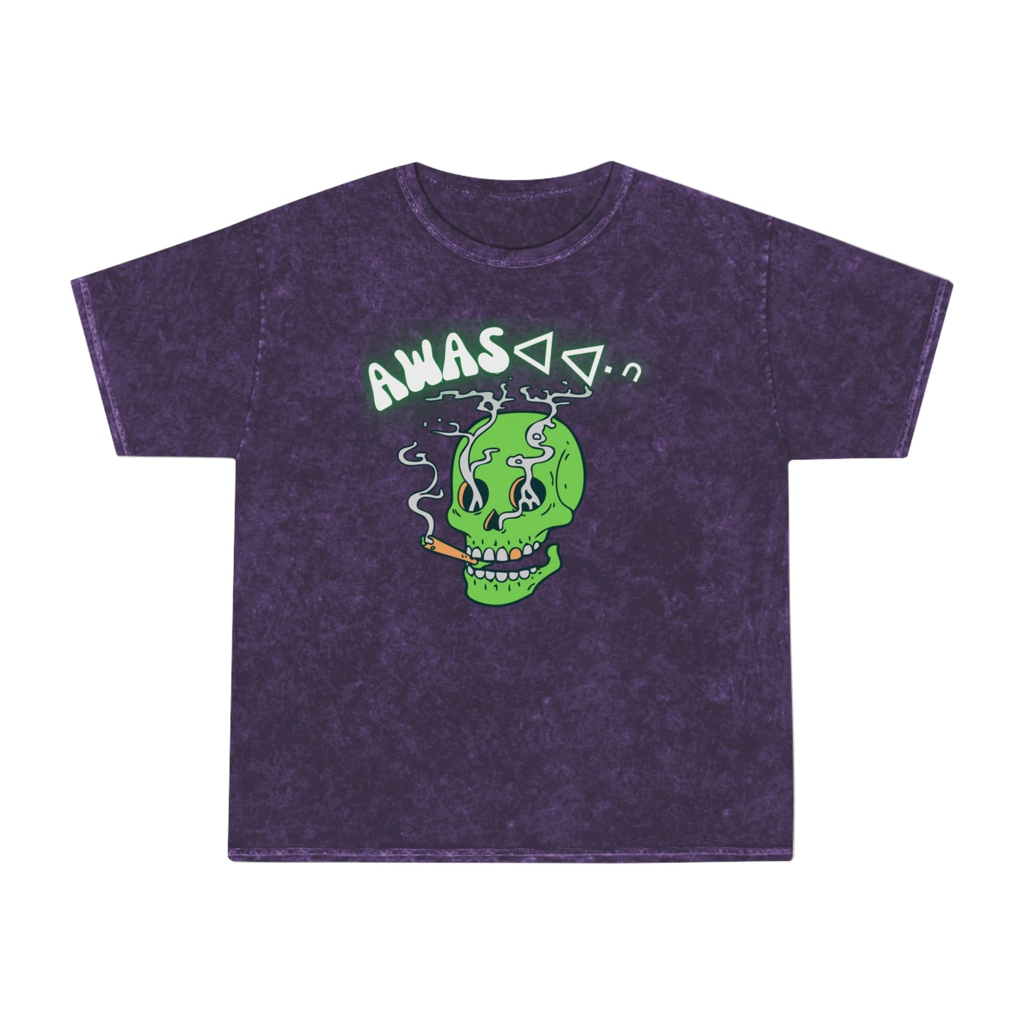 Awas Tugeye Skull  Mineral Wash T-Shirt