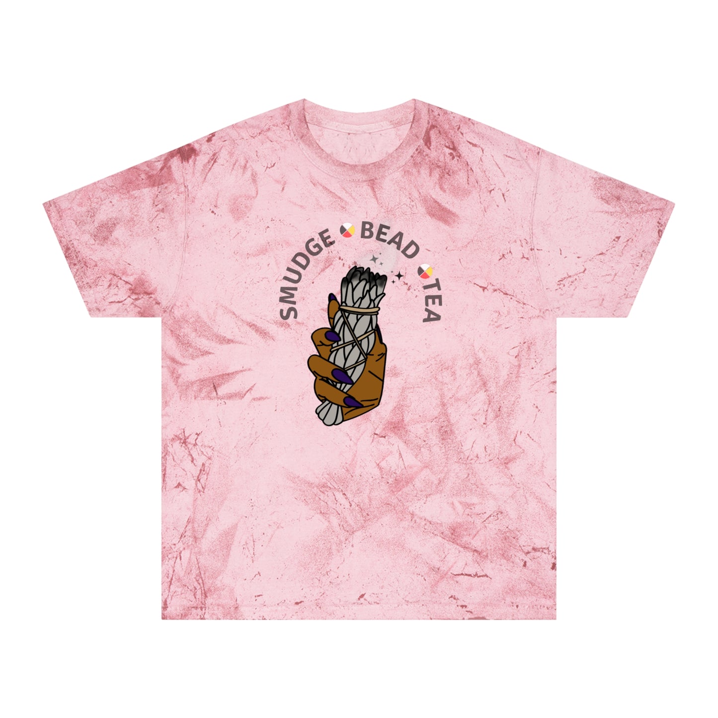 Native Smudge Bead Tea  Color Blast T-Shirt