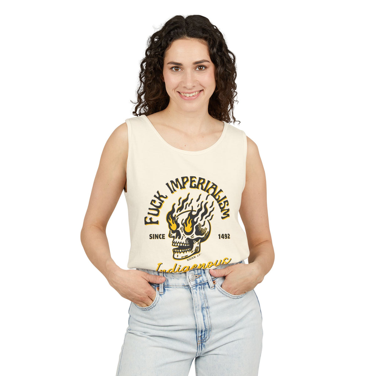 Fuck Imperialism Cotton Tank Top