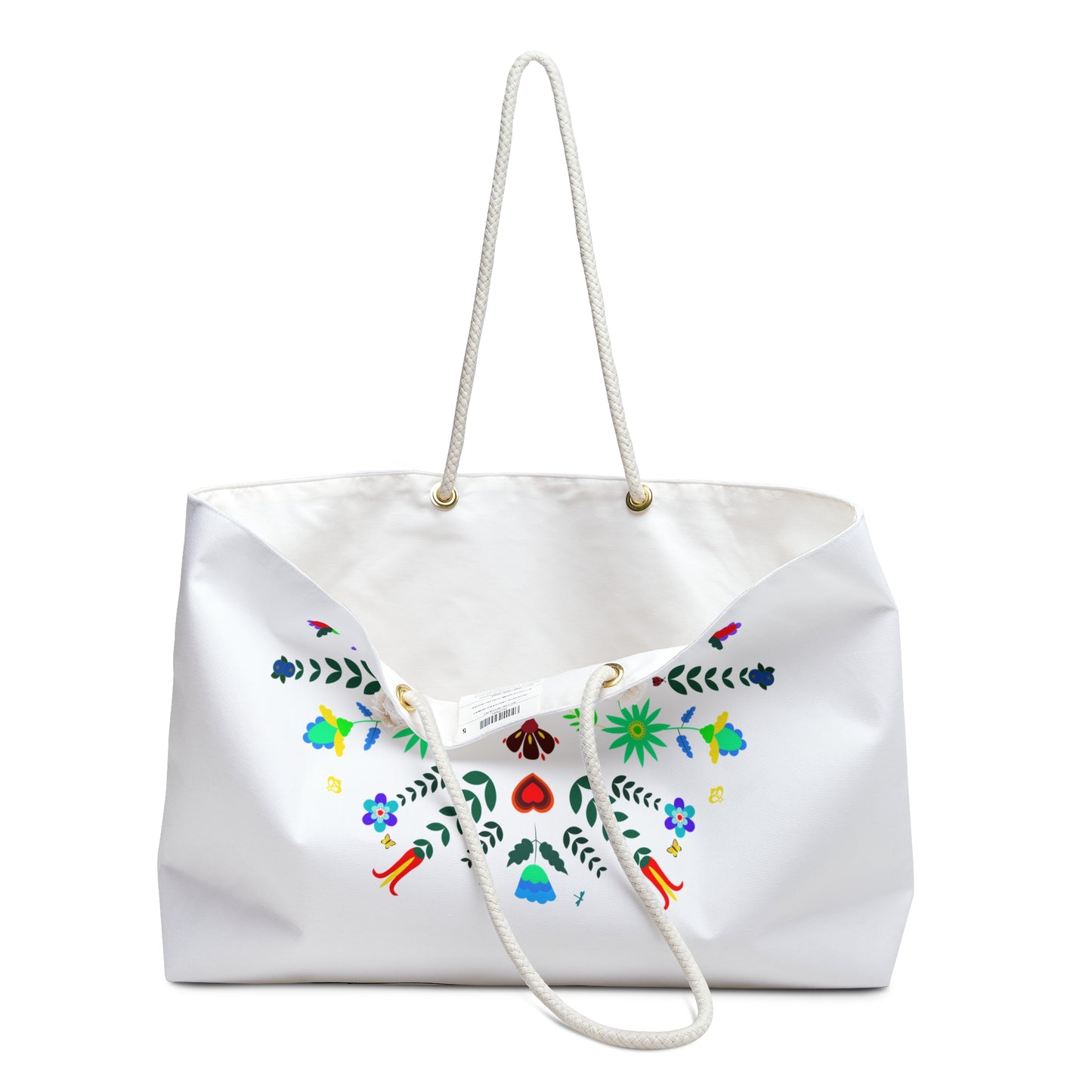 Floral Medicine Wheel  Weekender Bag