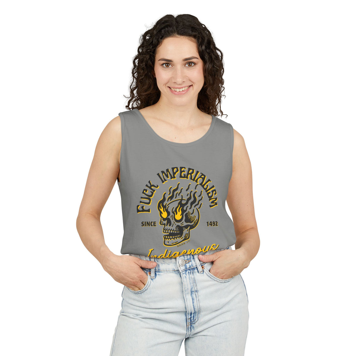 Fuck Imperialism Cotton Tank Top