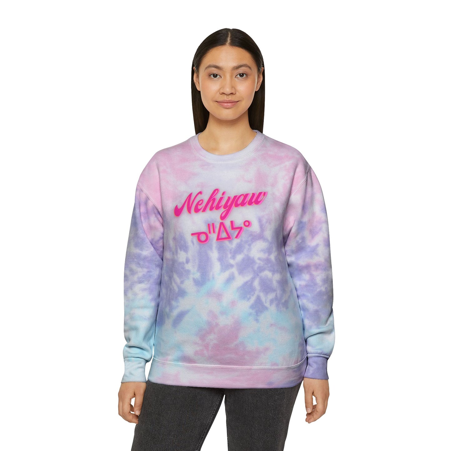 Nehiyaw Cree Tie-Dye Sweatshirt