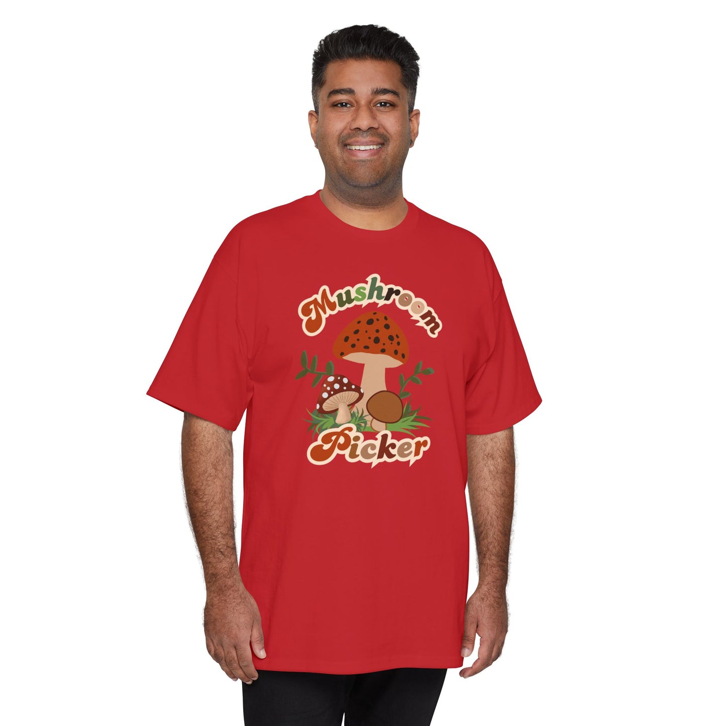 Mushroom Picker Cotton Tall T-Shirt