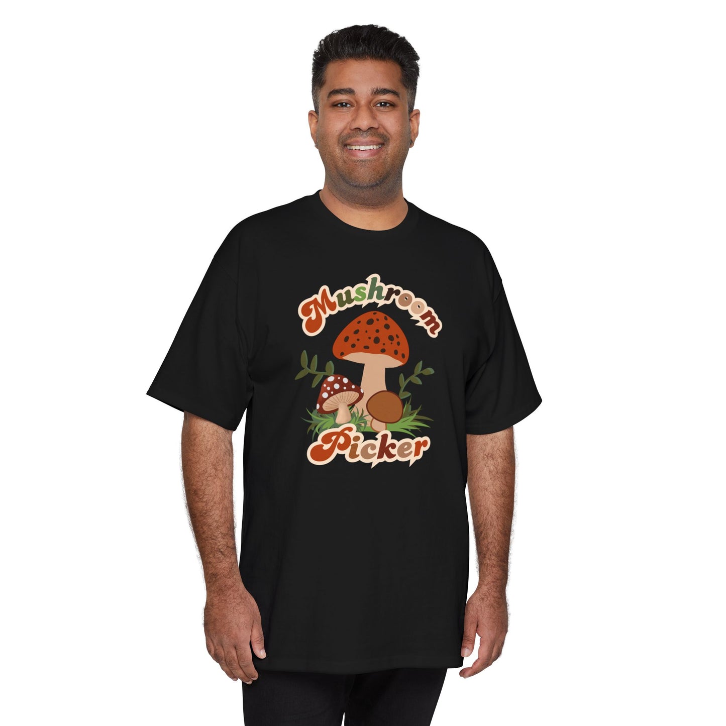 Mushroom Picker Cotton Tall T-Shirt