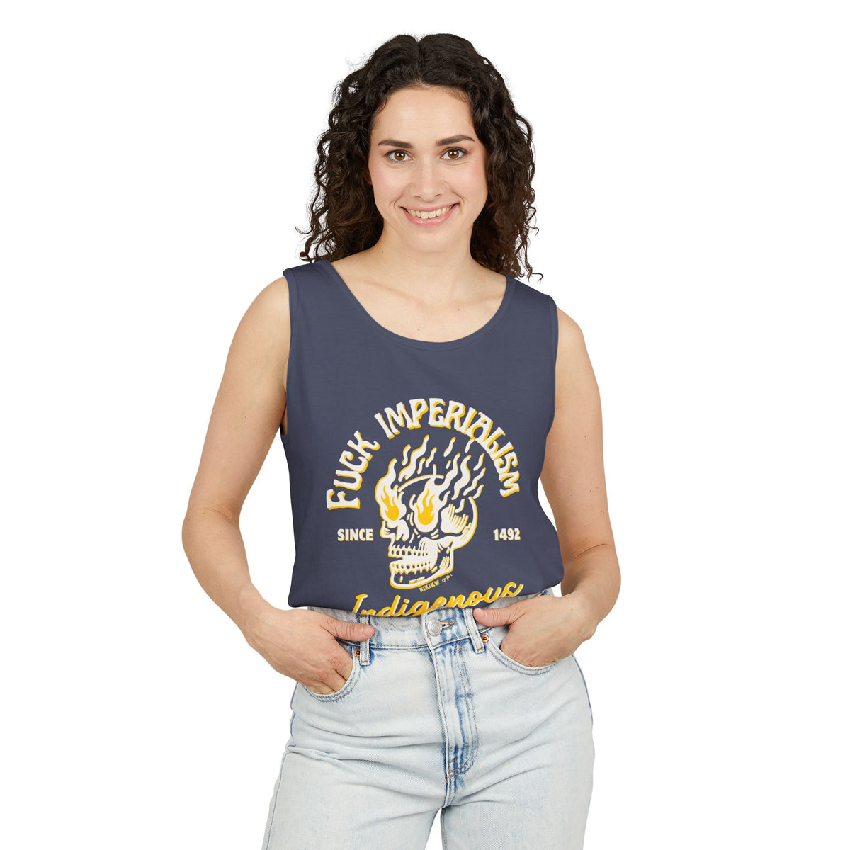 Fuck Imperialism Cotton Tank Top