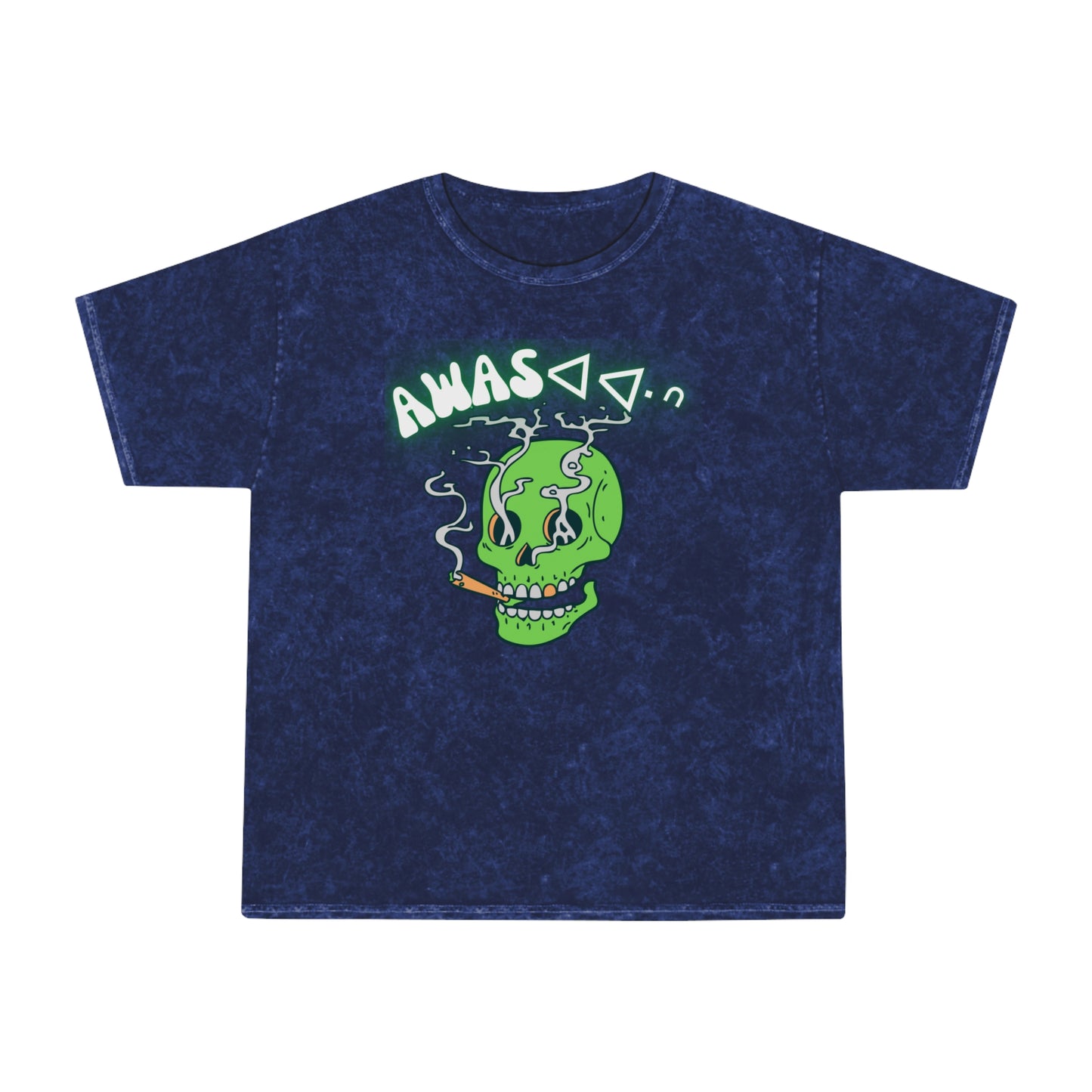 Awas Tugeye Skull  Mineral Wash T-Shirt