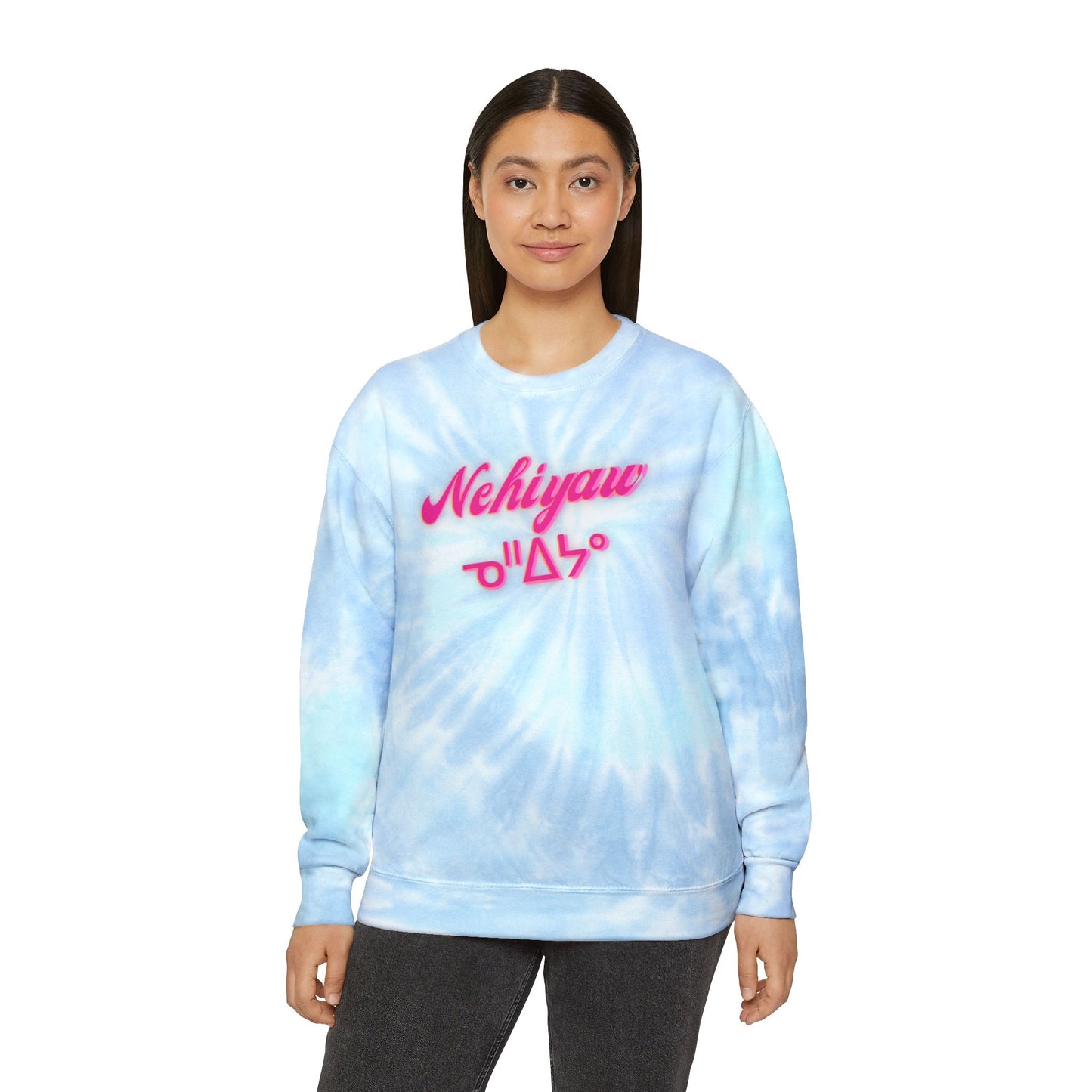 Nehiyaw Cree Tie-Dye Sweatshirt