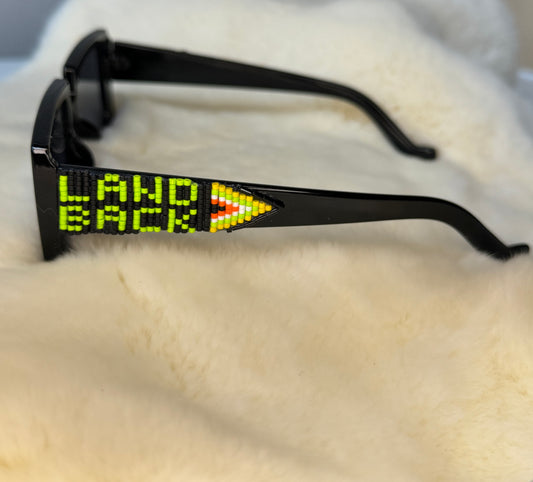 Delica Beaded Sunglasses Land Back Neon
