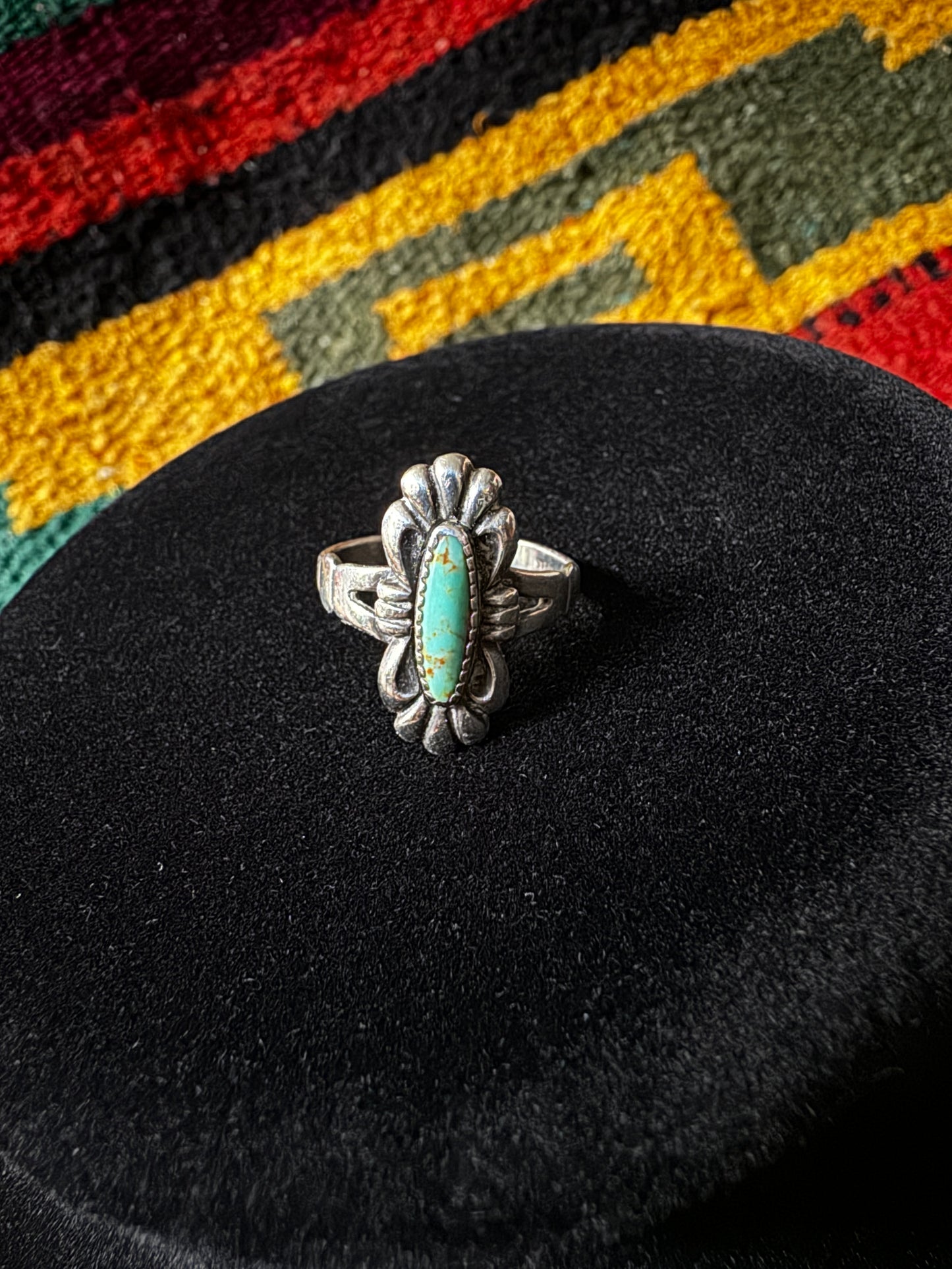 Vintage Bell Trading Post Turquoise Sterling Silver Ring