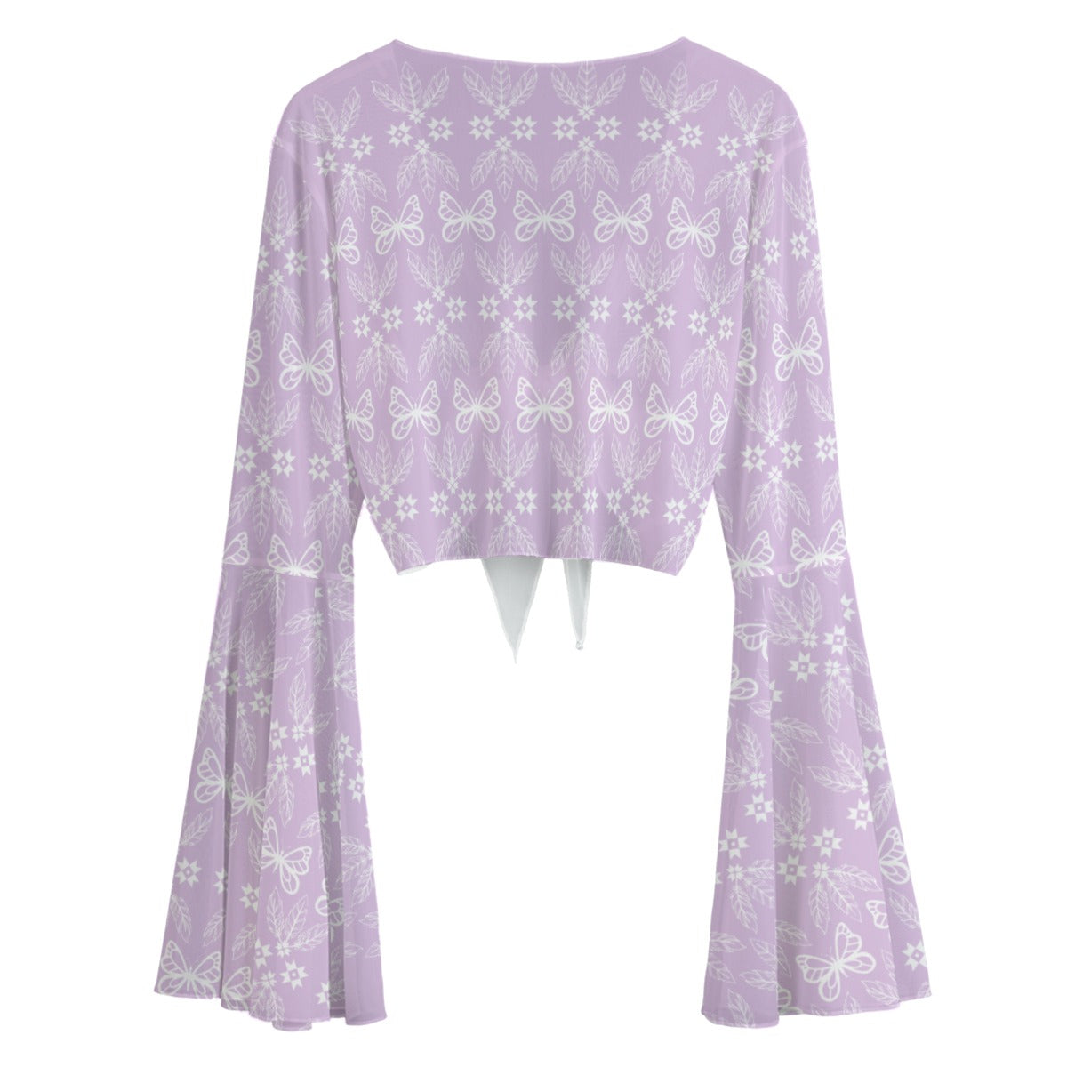 Butterfly Floral Sheer Lounge Thong Set Blossom