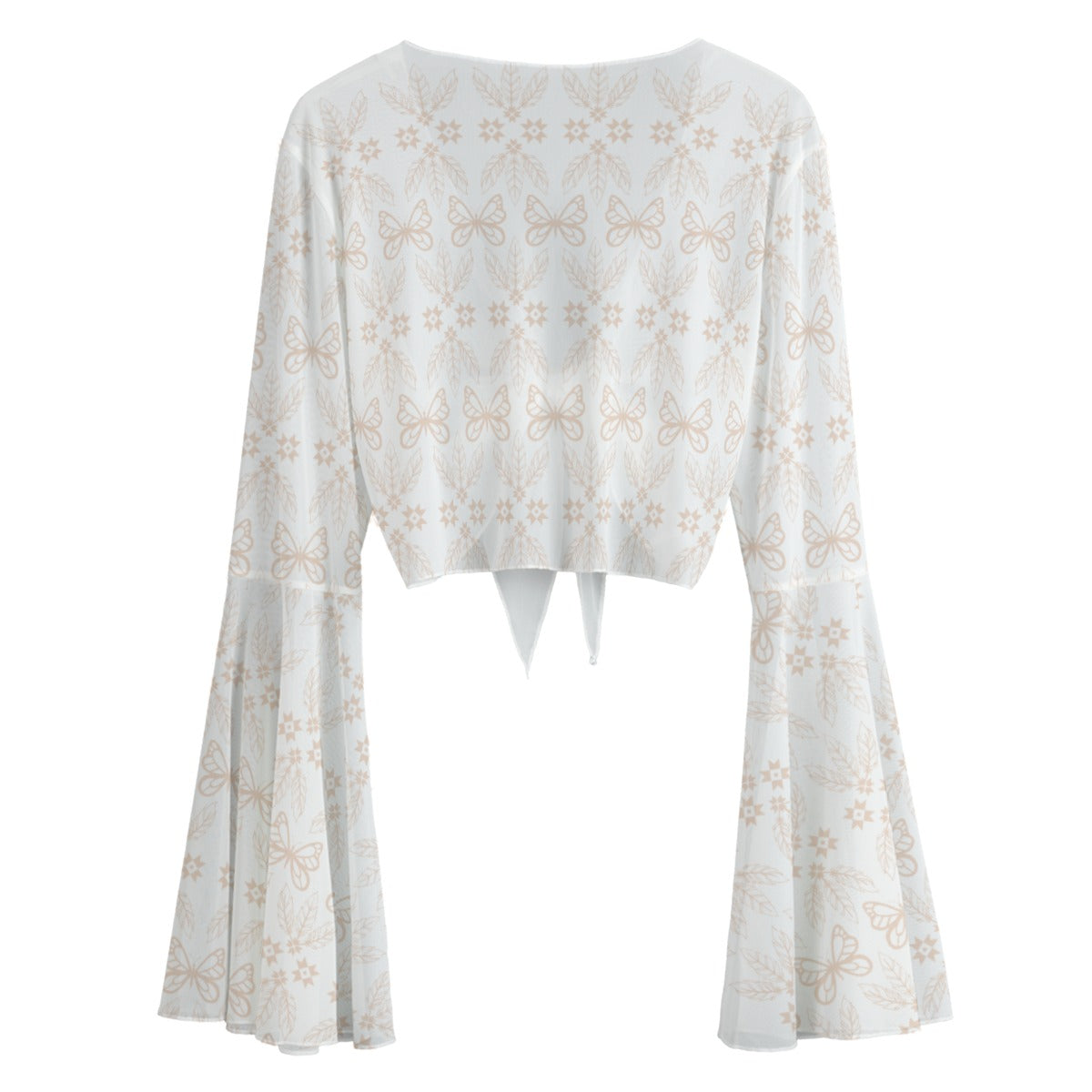 Butterfly Floral Sheer Lounge Thong Set