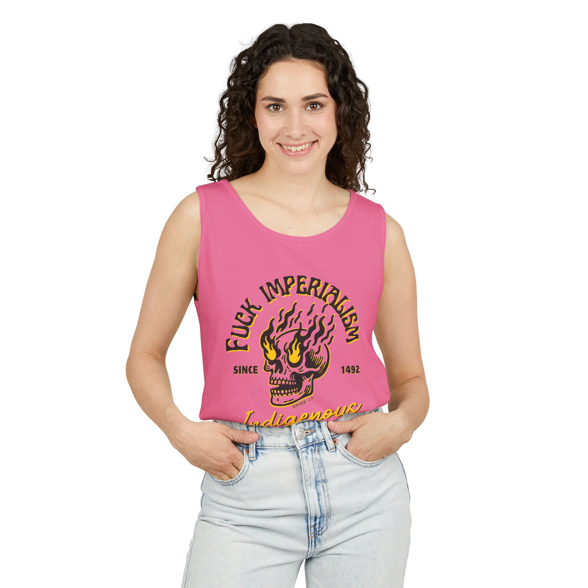 Fuck Imperialism Cotton Tank Top