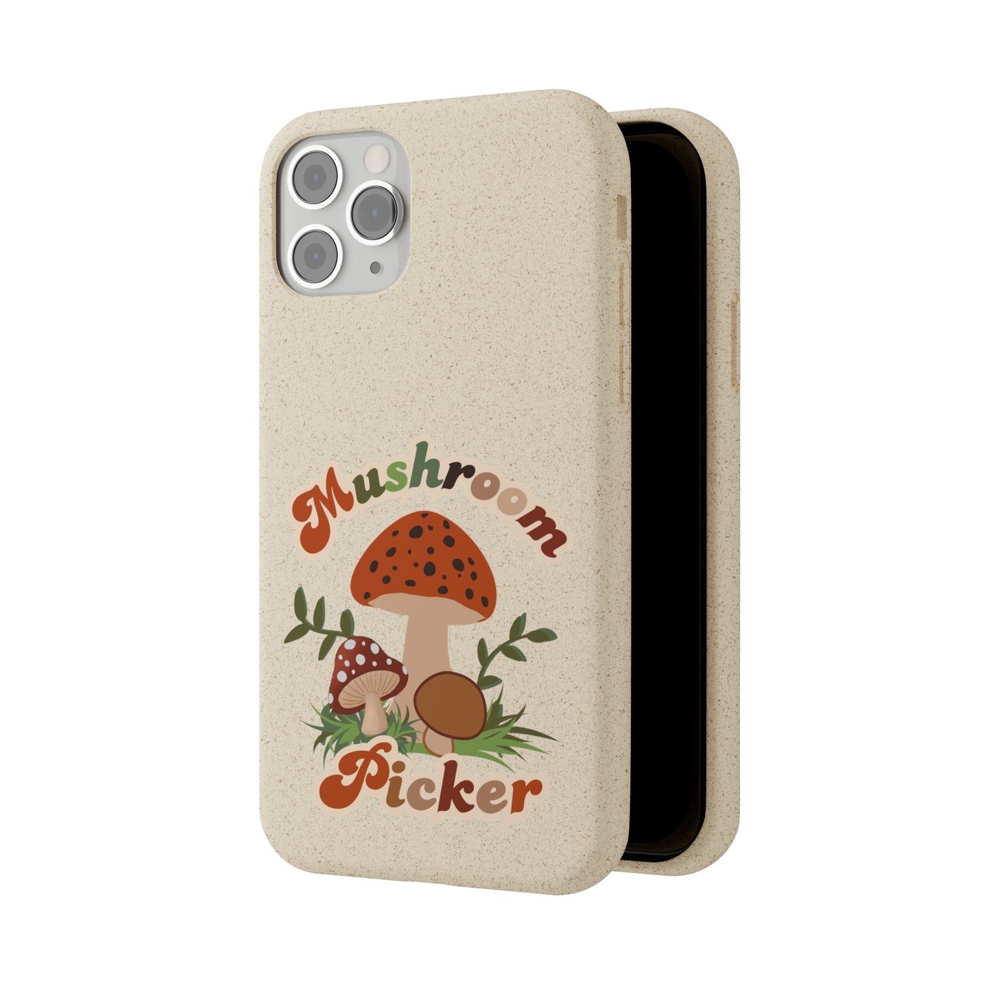 Biodegradable Bamboo Phone Cases Mushroom Picker