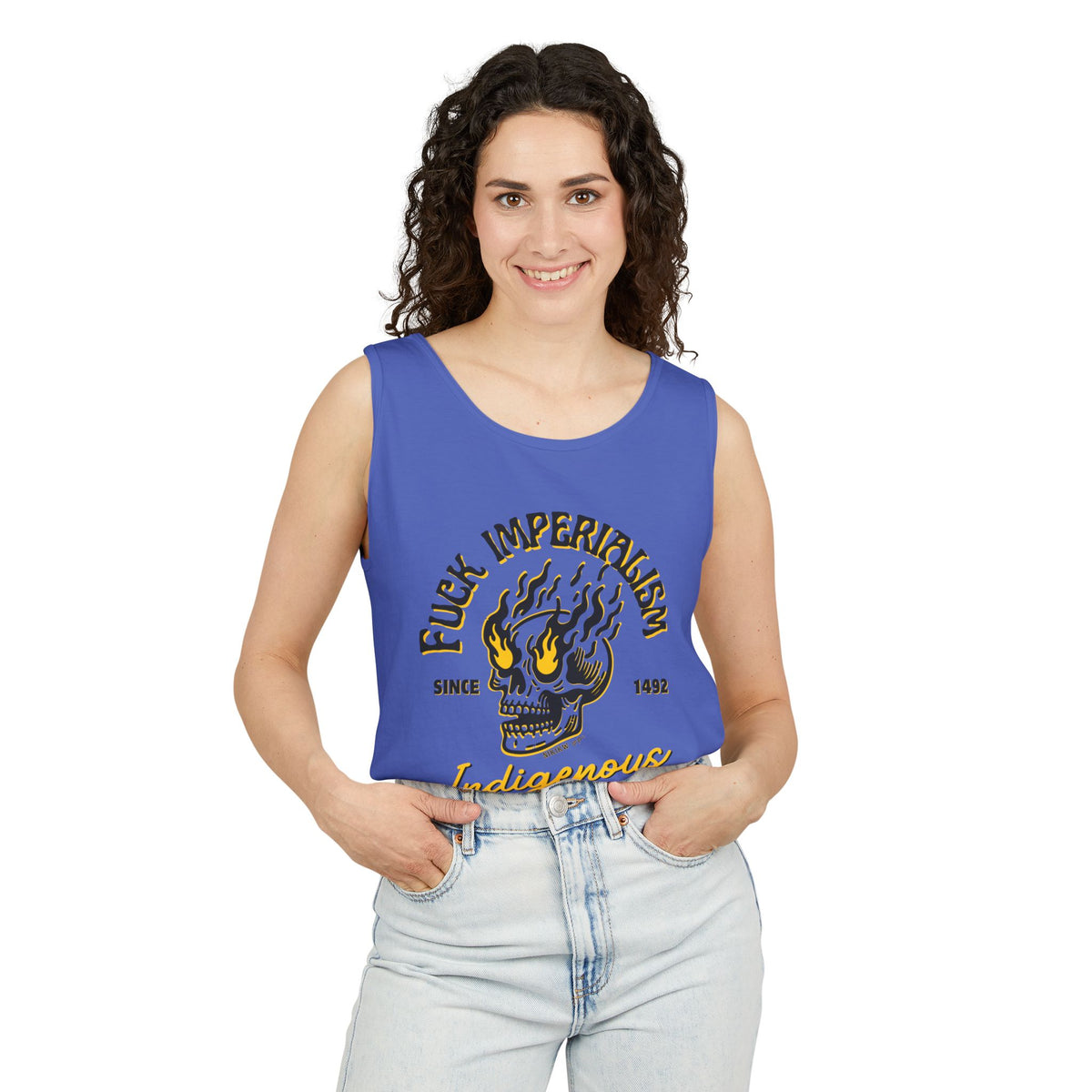 Fuck Imperialism Cotton Tank Top