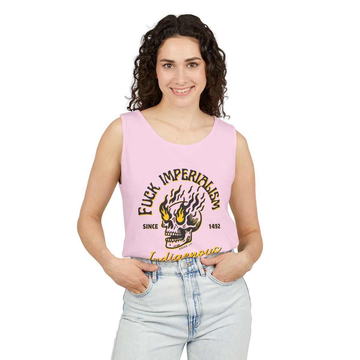 Fuck Imperialism Cotton Tank Top