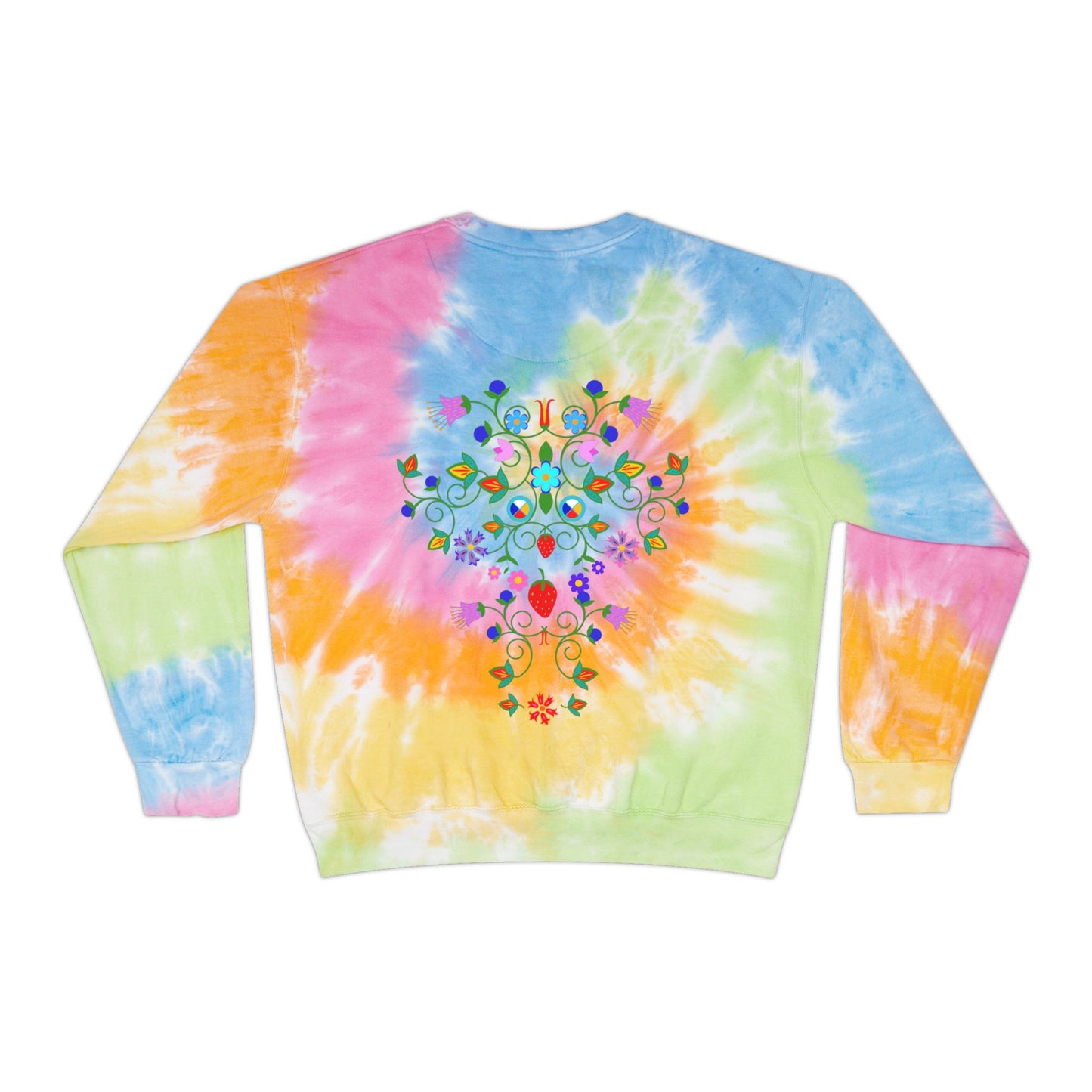 Native Floral Tie-Dye Sweatshirt Size