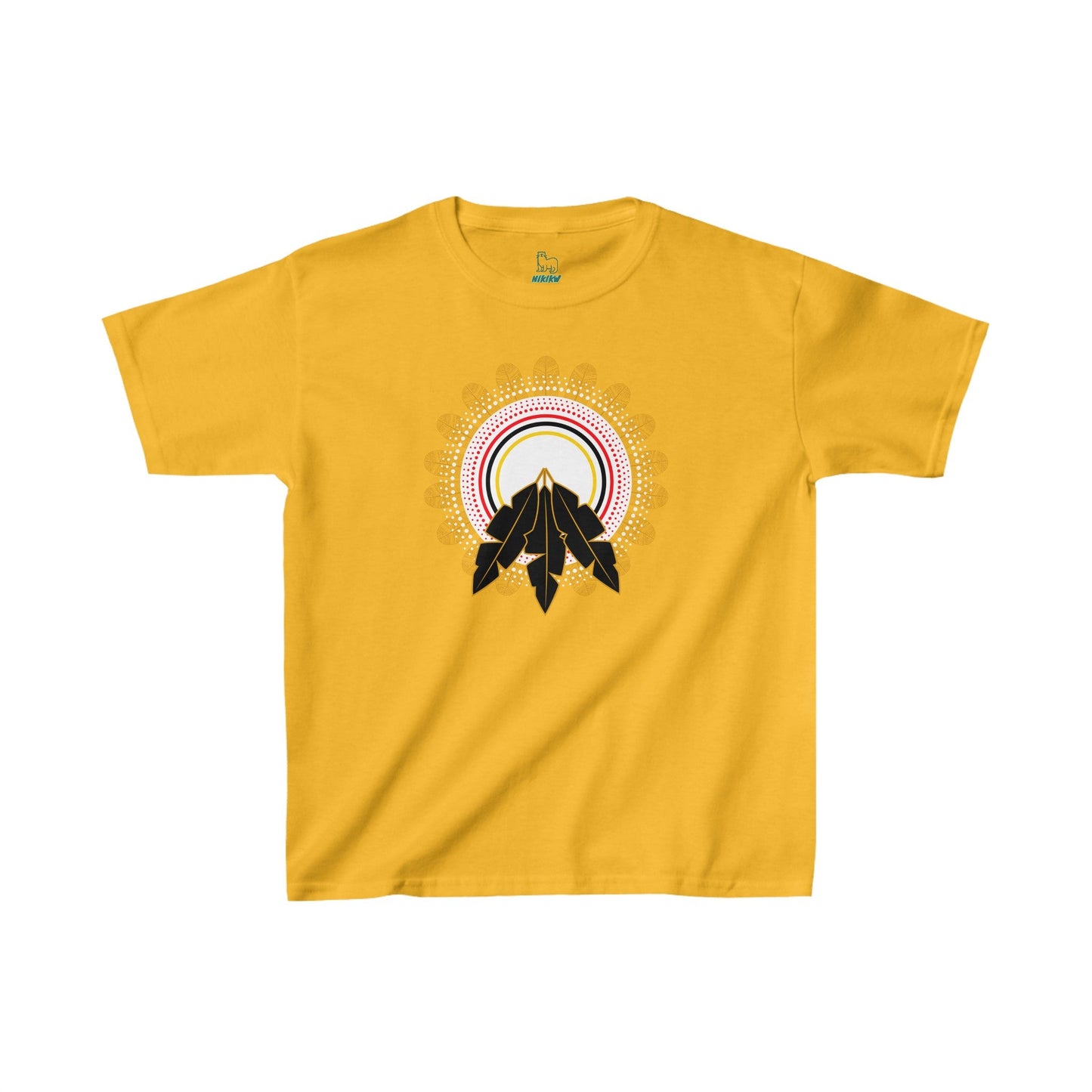 3 Feathers Cotton Tee - Nikikw Designs