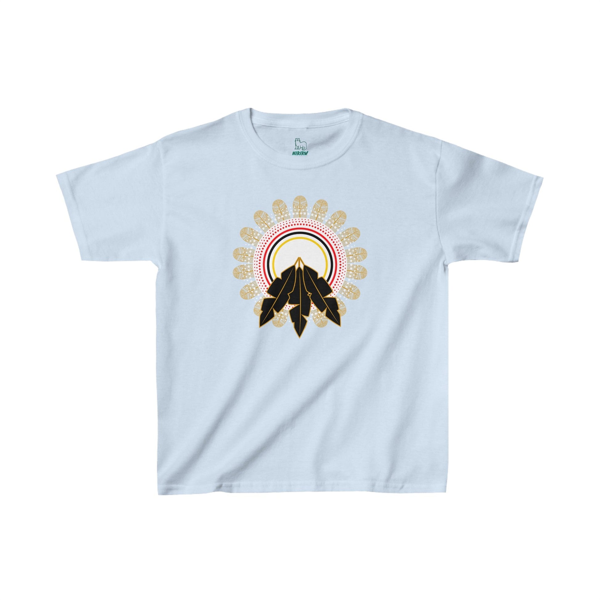 3 Feathers Cotton Tee - Nikikw Designs