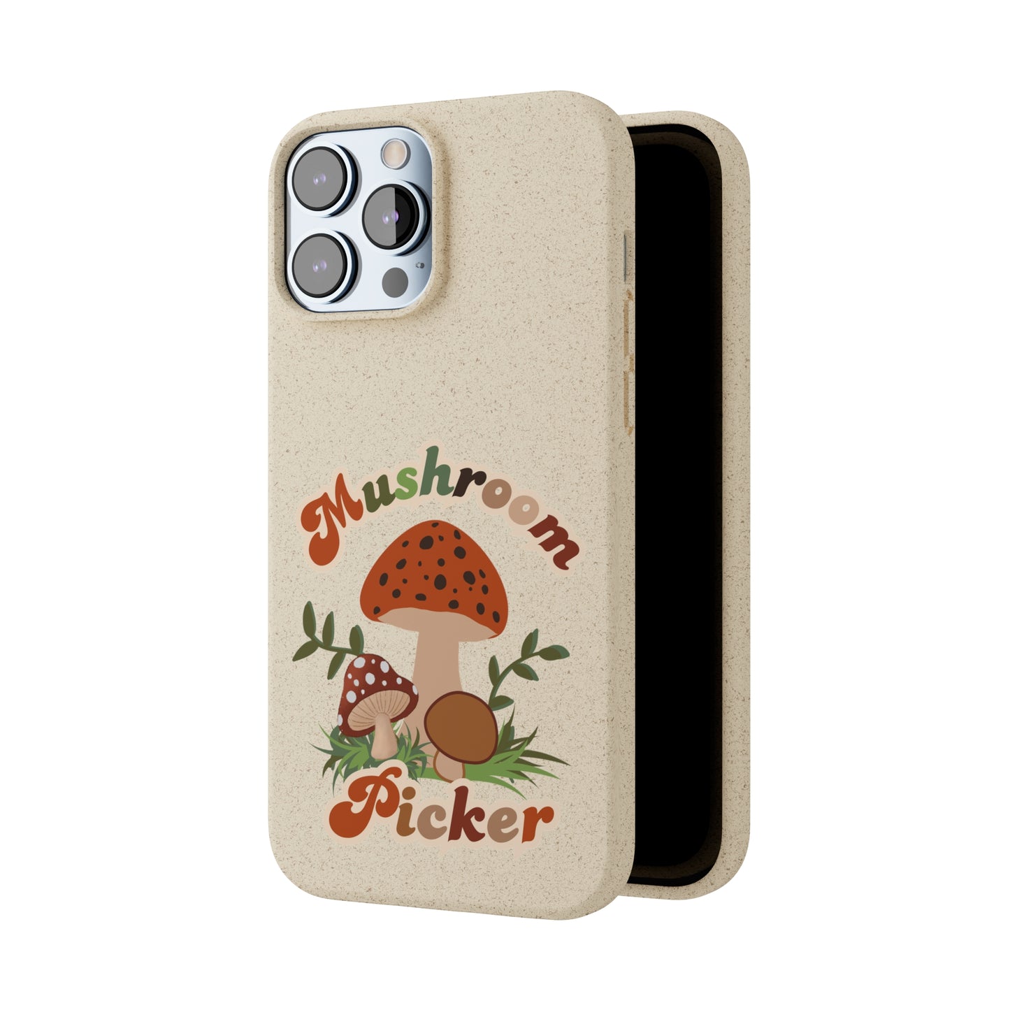 Biodegradable Bamboo Phone Cases Mushroom Picker