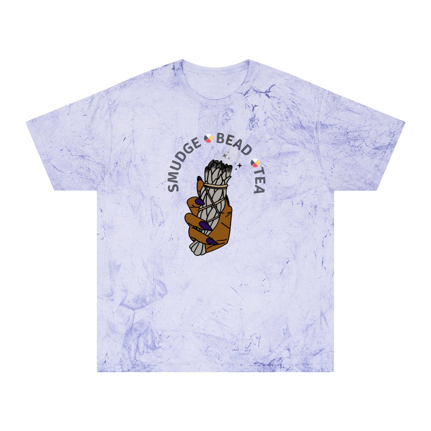 Native Smudge Bead Tea  Color Blast T-Shirt