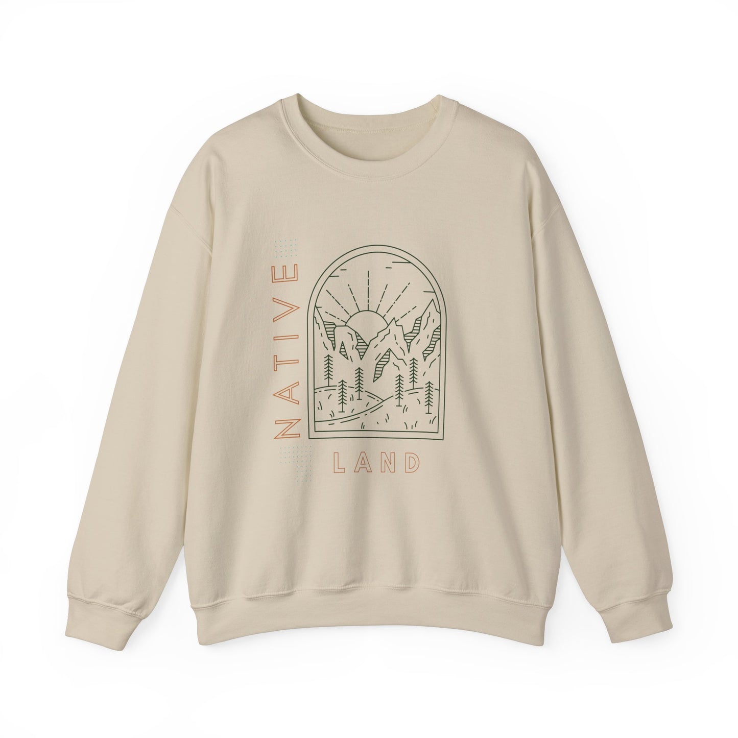 Native Land Heavy Blend Crewneck Sweatshirt