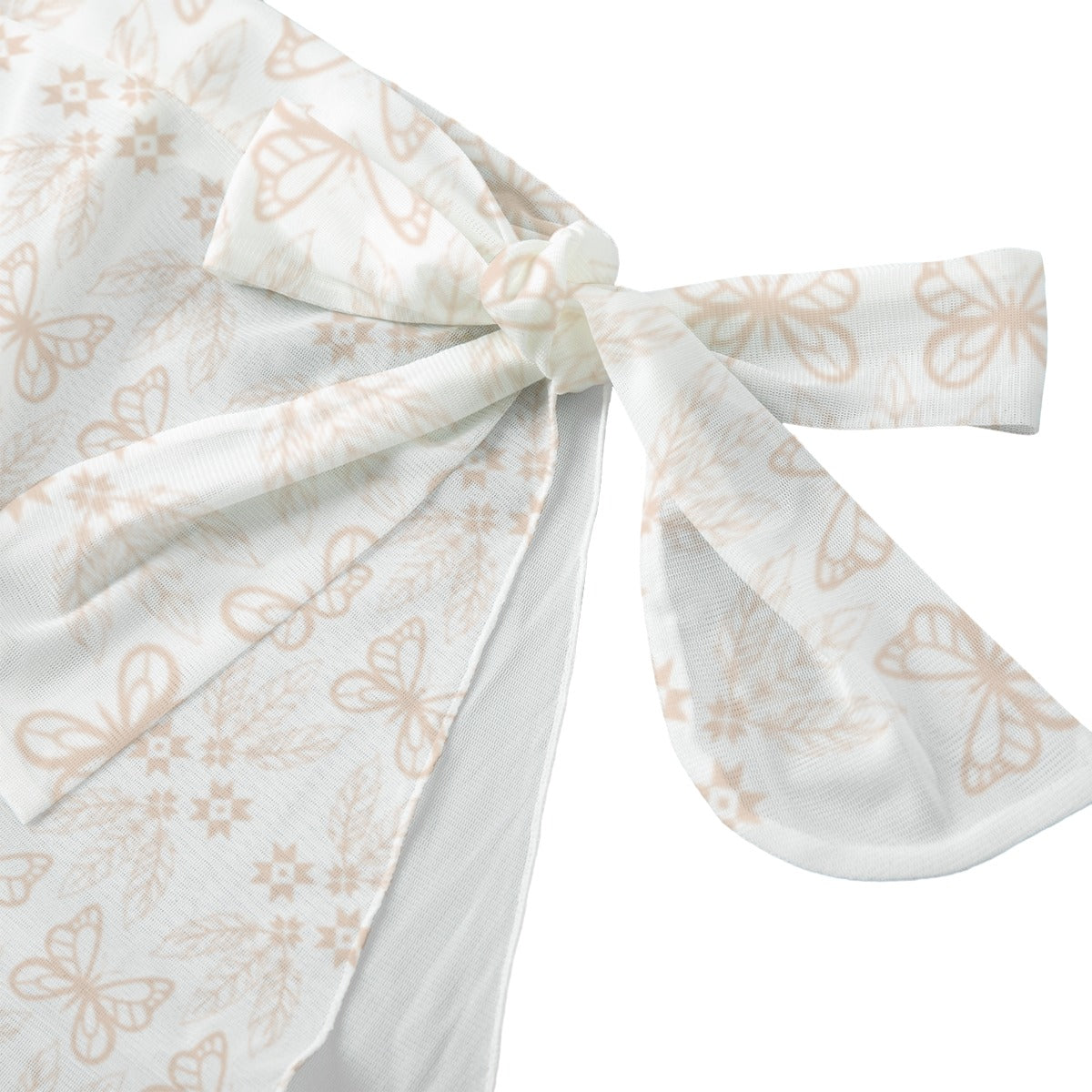 Butterfly Floral Sheer Lounge Thong Set